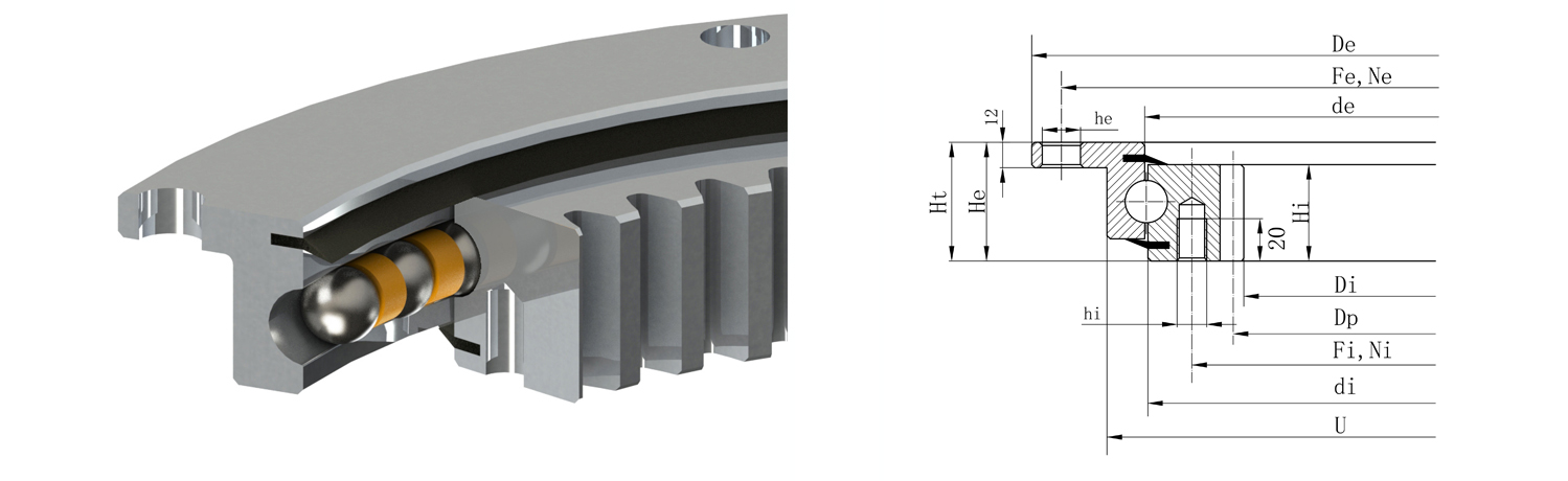 法蘭式轉盤軸承的特點及用途是什么？在安裝過程中有哪些問題？