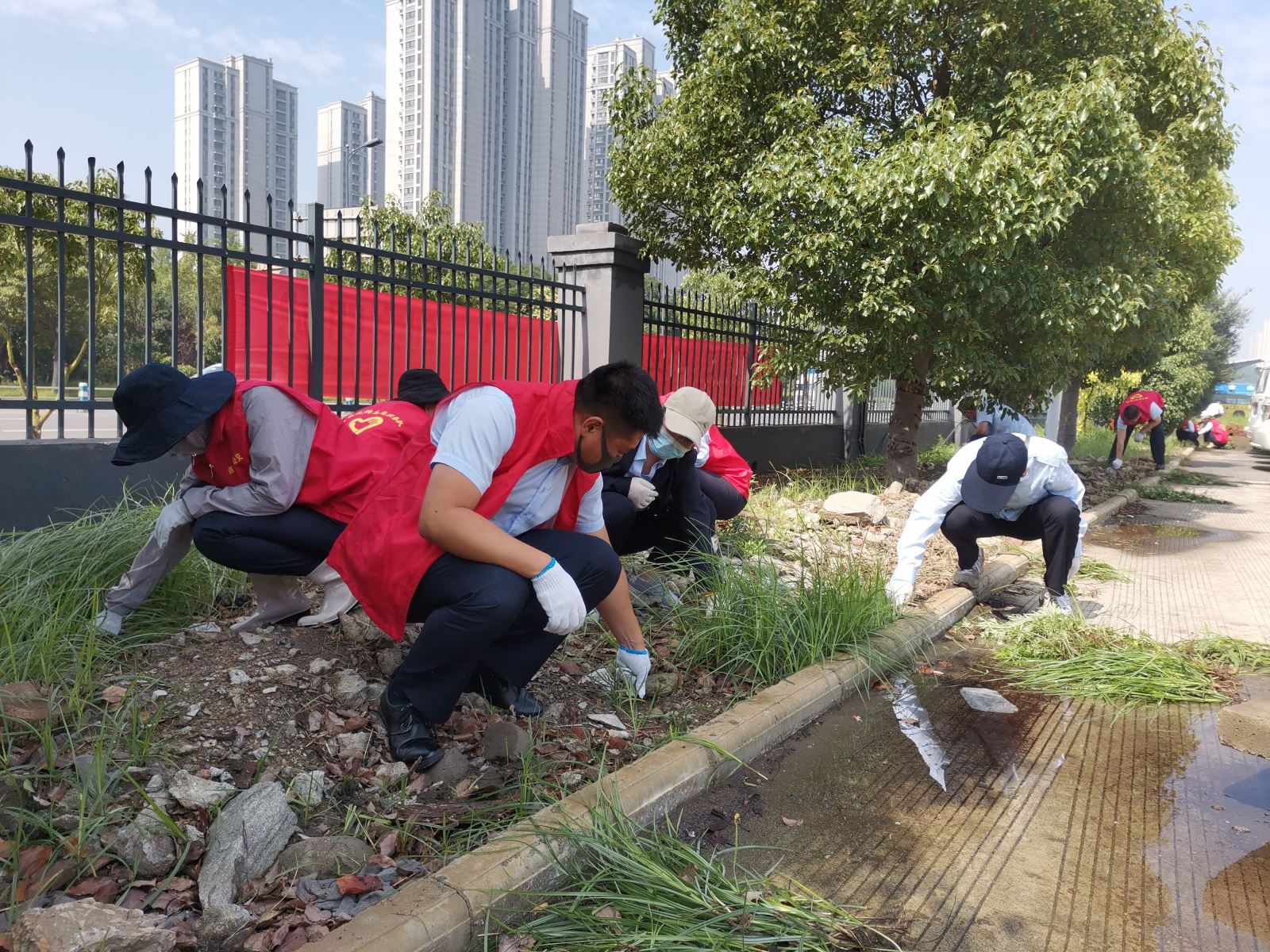 公交集團(tuán)公交事業(yè)二部組織開展拔草義務(wù)勞動(dòng) 助力創(chuàng)文