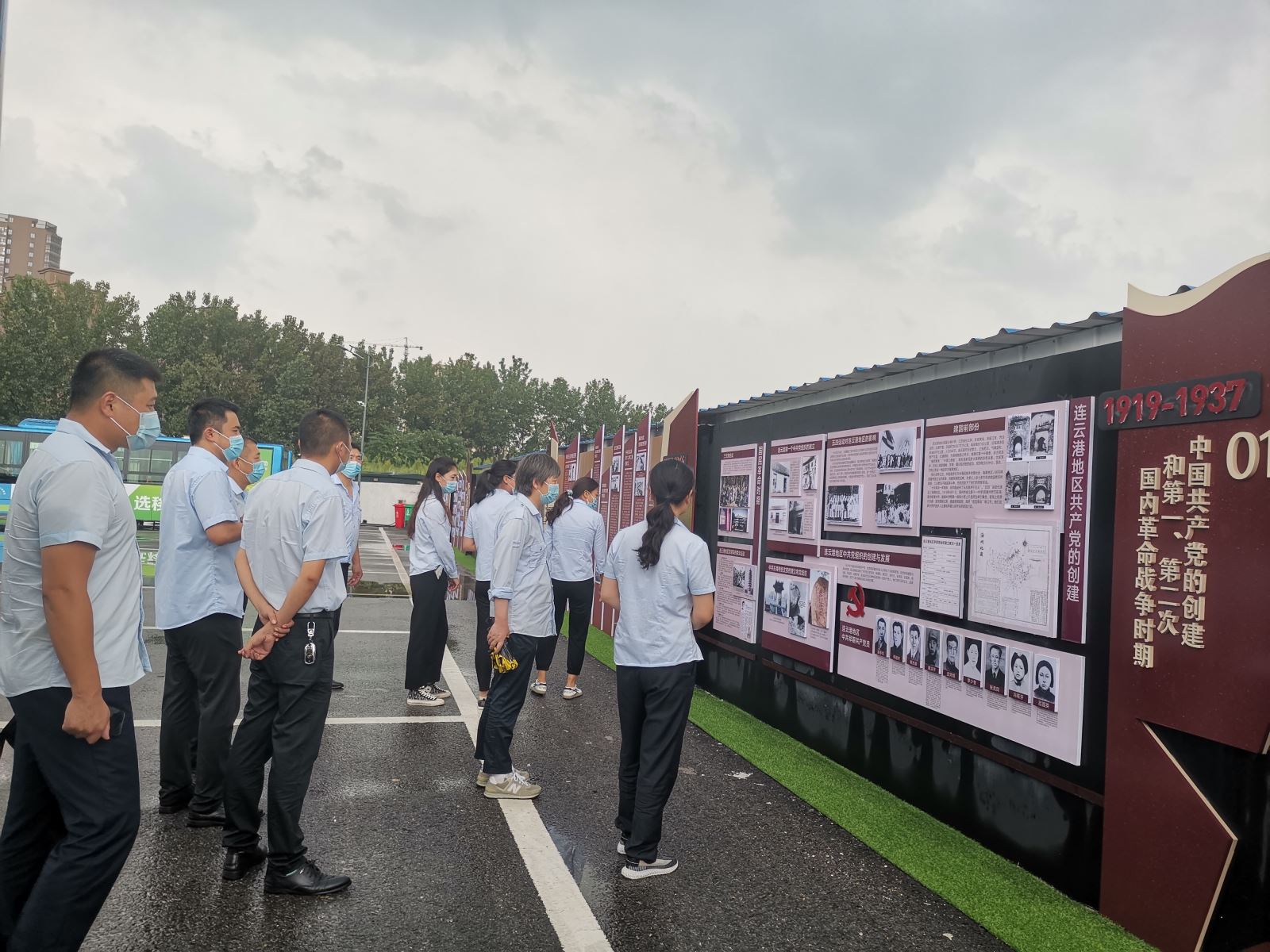 公交集團公交事業二部到公交事業一部“紅色公交場站”參觀學習